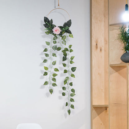 Vine Plant Green Plant Living Room Hanging Decoration Wall Hanging Green Radish Home Accessories Simulation Fake Plant Wall Decoration
