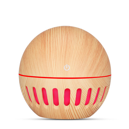 New Wood Grain Hollow Humidifier USB Home Office Desk Small Air Purifier