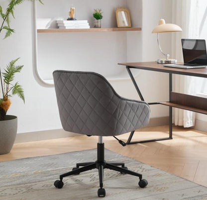 Velvet Office Desk Chair, Modern Home Desk Chair with Wheels , Vanity Chairs for Living Room, Bedroom,Study Room