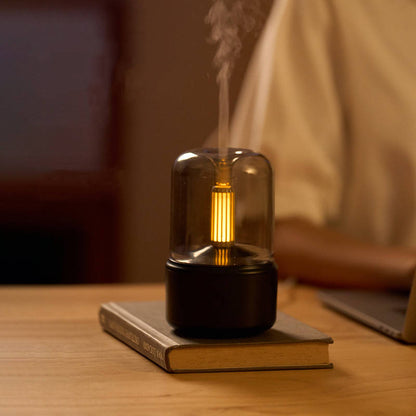 New Creative Candlelight Aromatherapy Machine USB Desktop Atmosphere Candlelight Lamp Home Air Humidifier