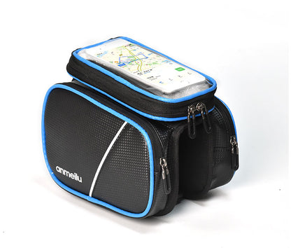 Bicycle Saddle Bag Bike Front Beam Bag Mobile Phone Touch Screen Bag Riding Equipment