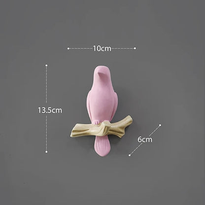Wall Decorations Home Accessories Living Room Hanger Resin Bird hanger key kitchen Coat Clothes Towel Hooks Hat Handbag Holder