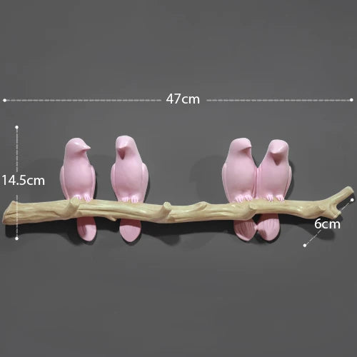 Wall Decorations Home Accessories Living Room Hanger Resin Bird hanger key kitchen Coat Clothes Towel Hooks Hat Handbag Holder