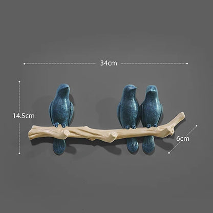 Wall Decorations Home Accessories Living Room Hanger Resin Bird hanger key kitchen Coat Clothes Towel Hooks Hat Handbag Holder